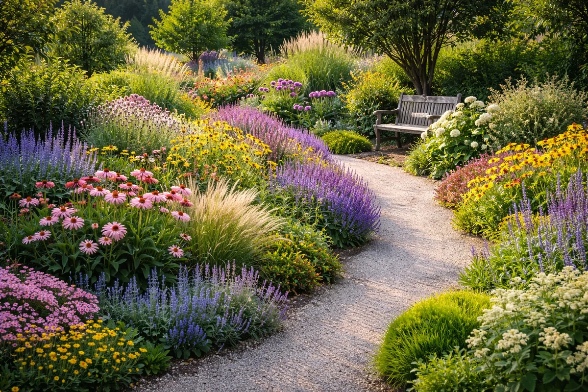 Comment réaliser un jardin d'ornement avec des plantes vivaces durables