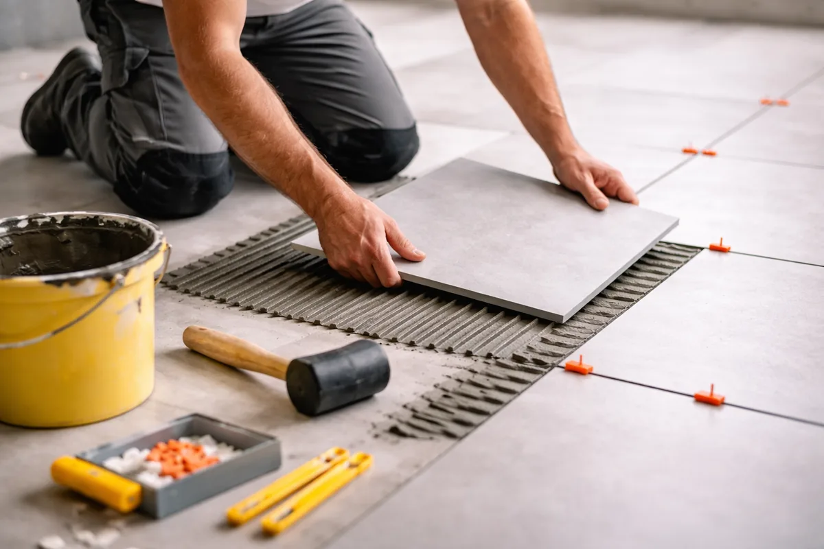 Quel est le prix moyen pour poser du carrelage au m²
